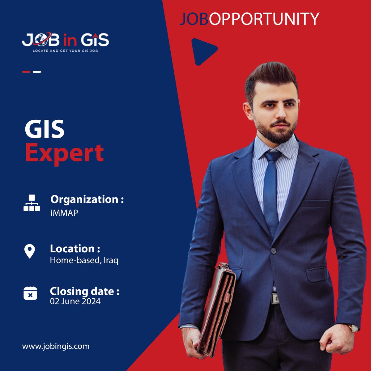 #jobingis : iMMAP is hiring a GIS Expert
📍: Home-based, #Iraq 

Apply here 👉 : jobingis.com/jobs/gis-exper…

#Jobs #mapping #GIS #geospatial #remotesensing #gisjobs #Geography #cartography #remotejobs #remotework