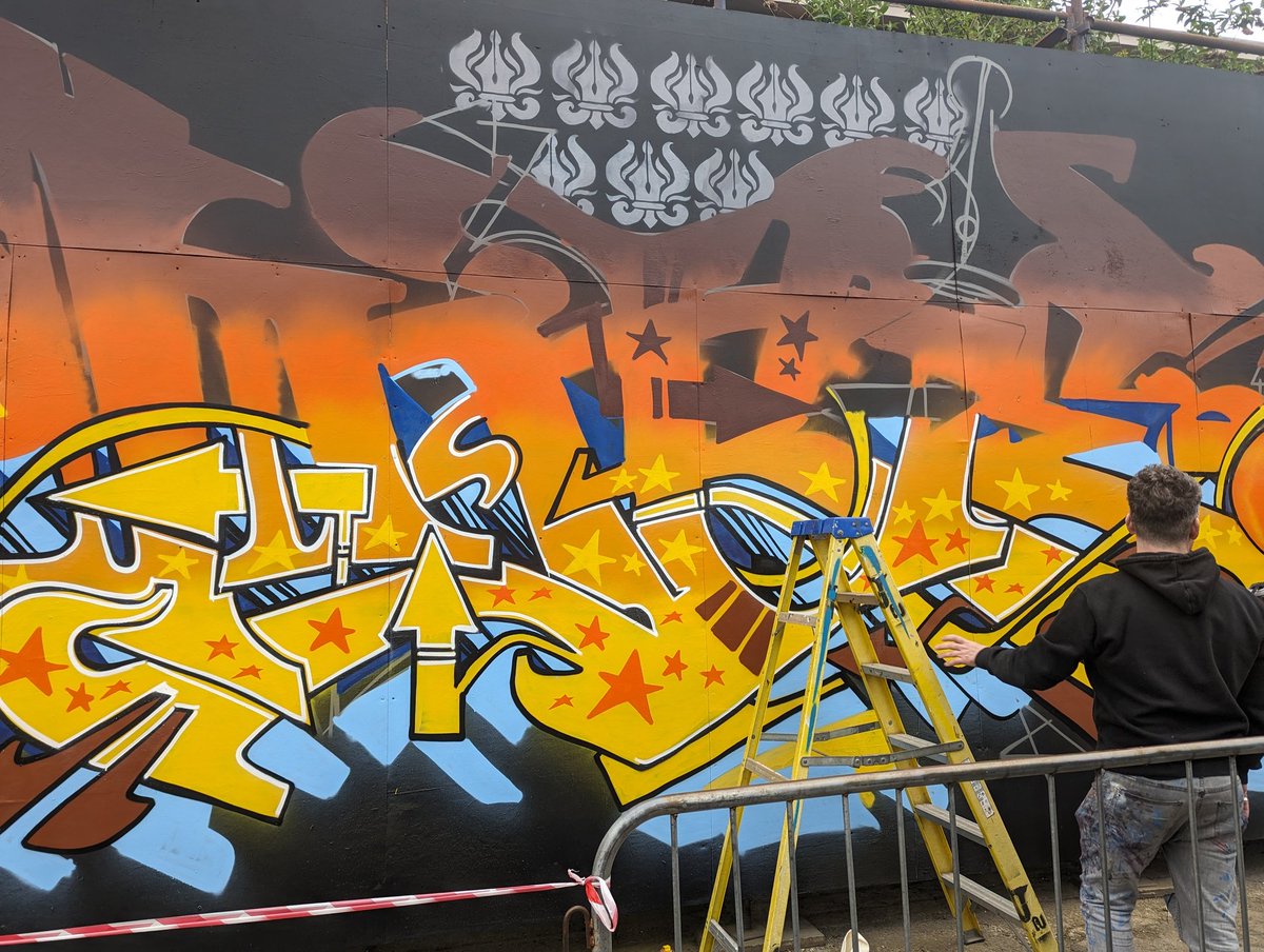 Great day yesterday at Yardworks at SWG3, one of the highlights of my year. This year included meeting my favourite street artist Inkie from Bristol.