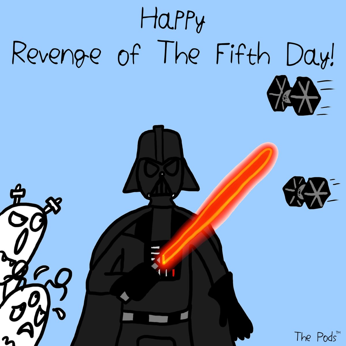 Beware the Dark Side of the Force, as it’s #Revengeofthe5th today!
#StarWarsday #starwars #darthvader #maythefprcebewithyou #sith #stormtrooper #stormtroopers #meetthepods #thepods #musclepod #bunnypod #revengeofthefifthday