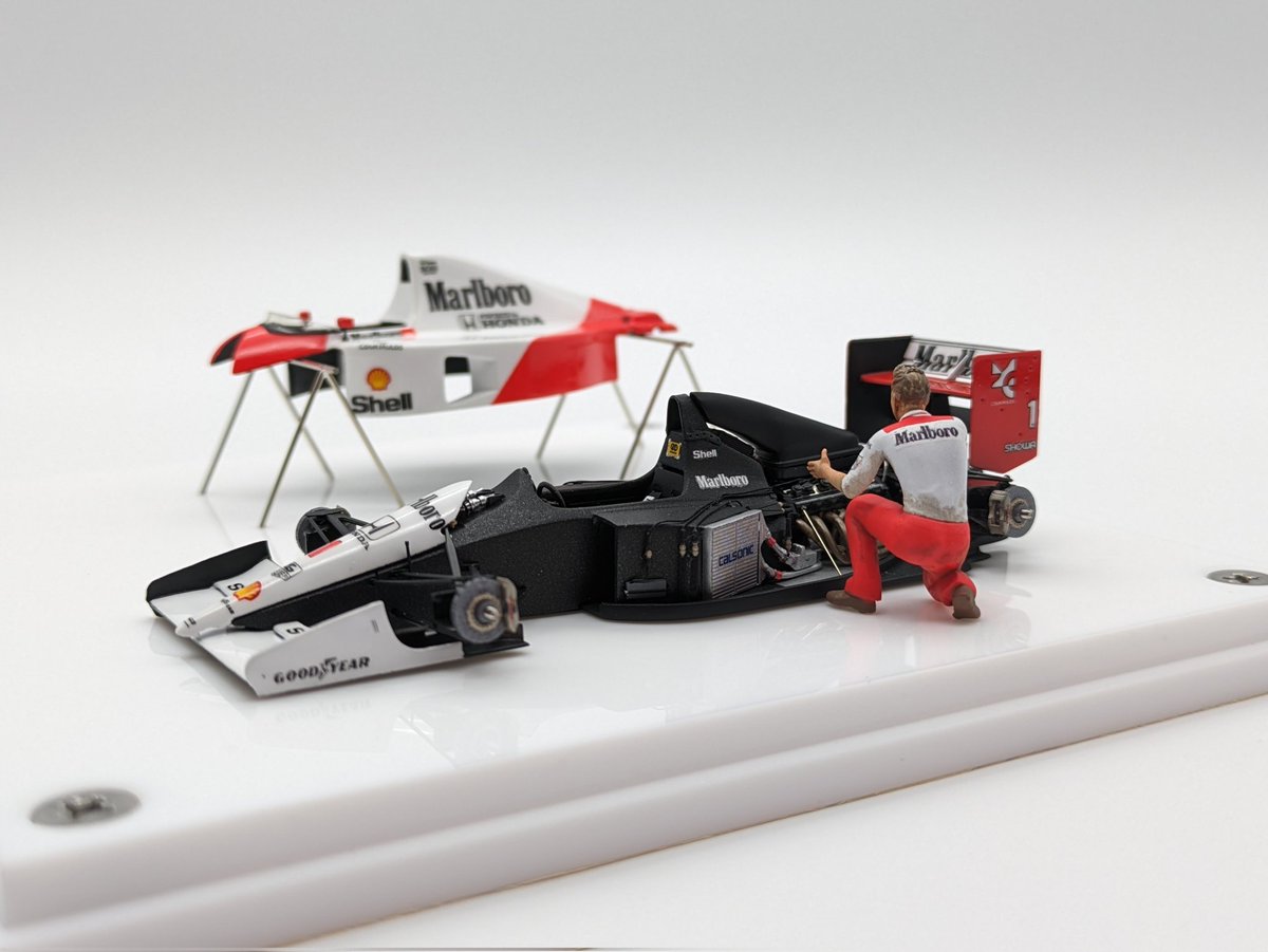 完成しました🫡

TAMEO 1/43
McLaren HONDA MP4/6 1991
#43オモロー 
#MP4_6