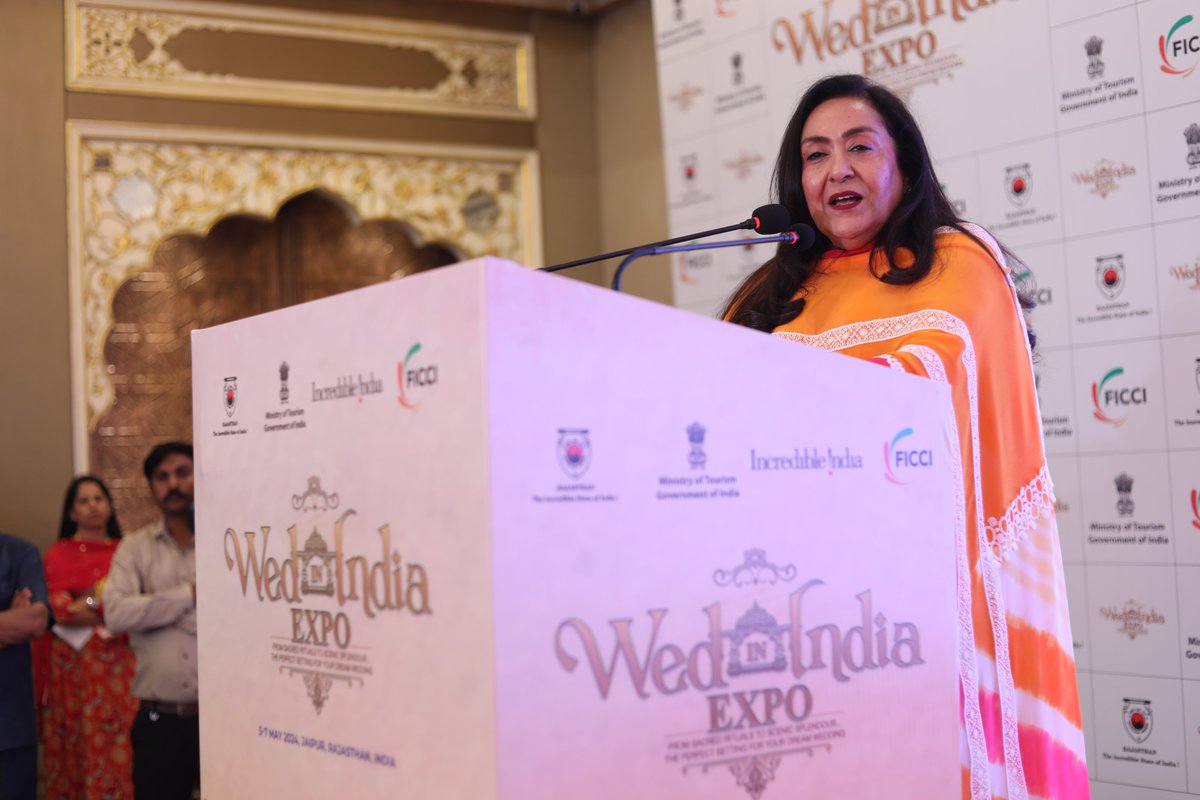 'We are here to help you, support you, and we bring together all ingredients so that they combine into a dream come true' ~ Jyotsna Suri Past President, FICCI & CMD Lalit Suri Hospitality Group @ficci_india @incredibleindia @tourismgoi @my_rajasthan @eemaindia @weddingsutra
