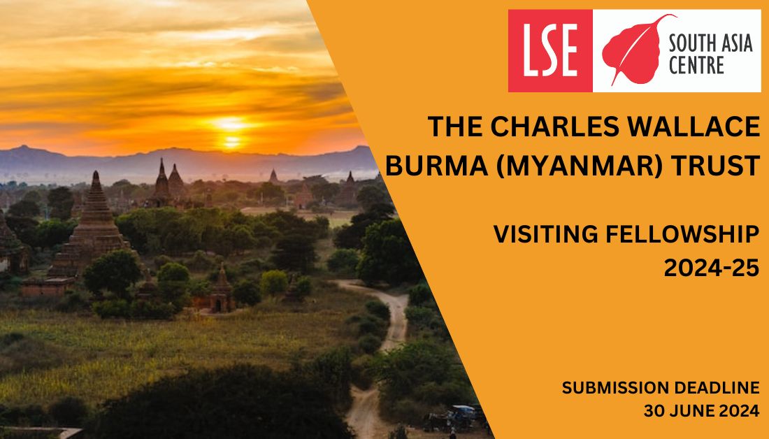 📢 VISITING FELLOWSHIP for scholars from Myanmar @SAsiaLSE 📢 Apply to visit us for 12 weeks in 2024-25 DEADLINE 🔔 30 June 2024 DETAILS 🔗 tinyurl.com/3rxrd8zp @ddlefebvre @steinmuller @AbbottKingsley @IGC_Myanmar @mikecharneyuk @LSESEAC @ASEAS_UK @saramariewong