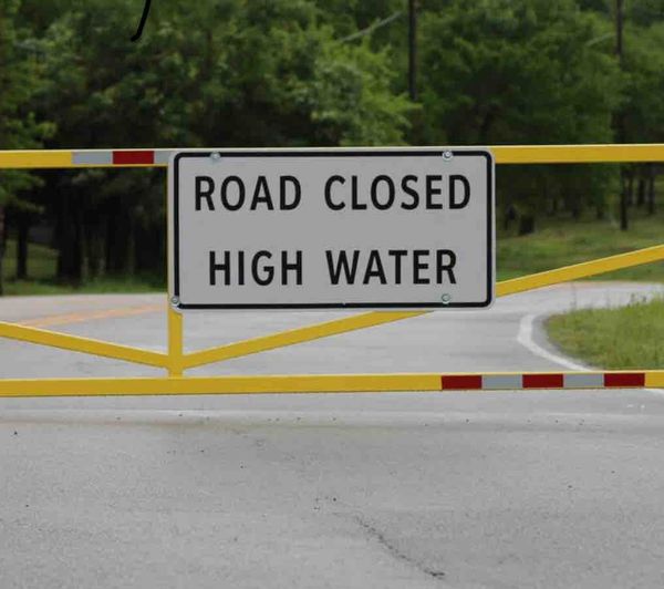 BE AWARE, these floodgates are closed due to high water: - Campbell Road at Water Oak Drive - Campbell Road at Kinnertone Lane Our area is under a flash flood warning, so other gates may close as well. Be careful when driving.