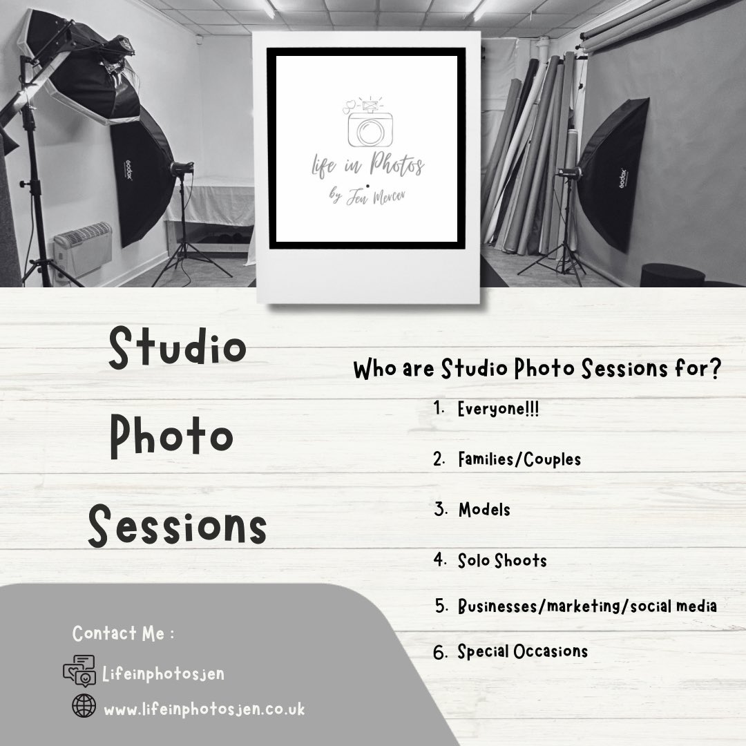 10% discount for all Studio Photo Sessions booked for May Drop me a message for more info or to book yours Photo Sessions available Wed-Sun only 10% applies to May Bookings only