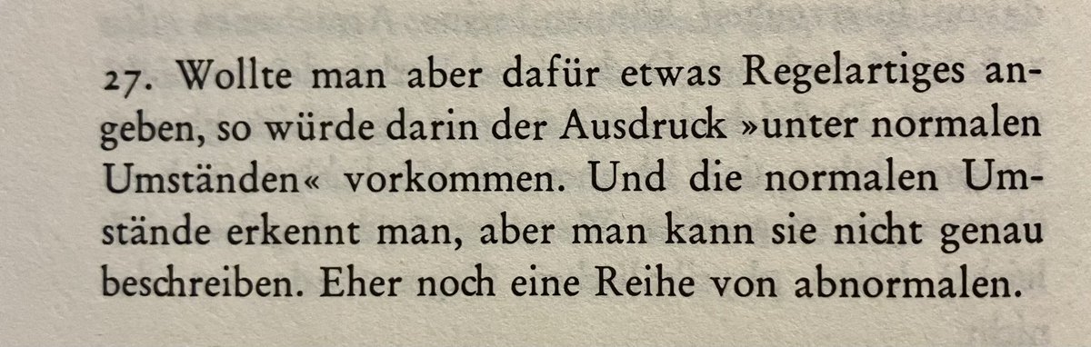 Distinction is perfect continence, als work around (Foto: Wittgenstein, Über Gewißheit § 27):