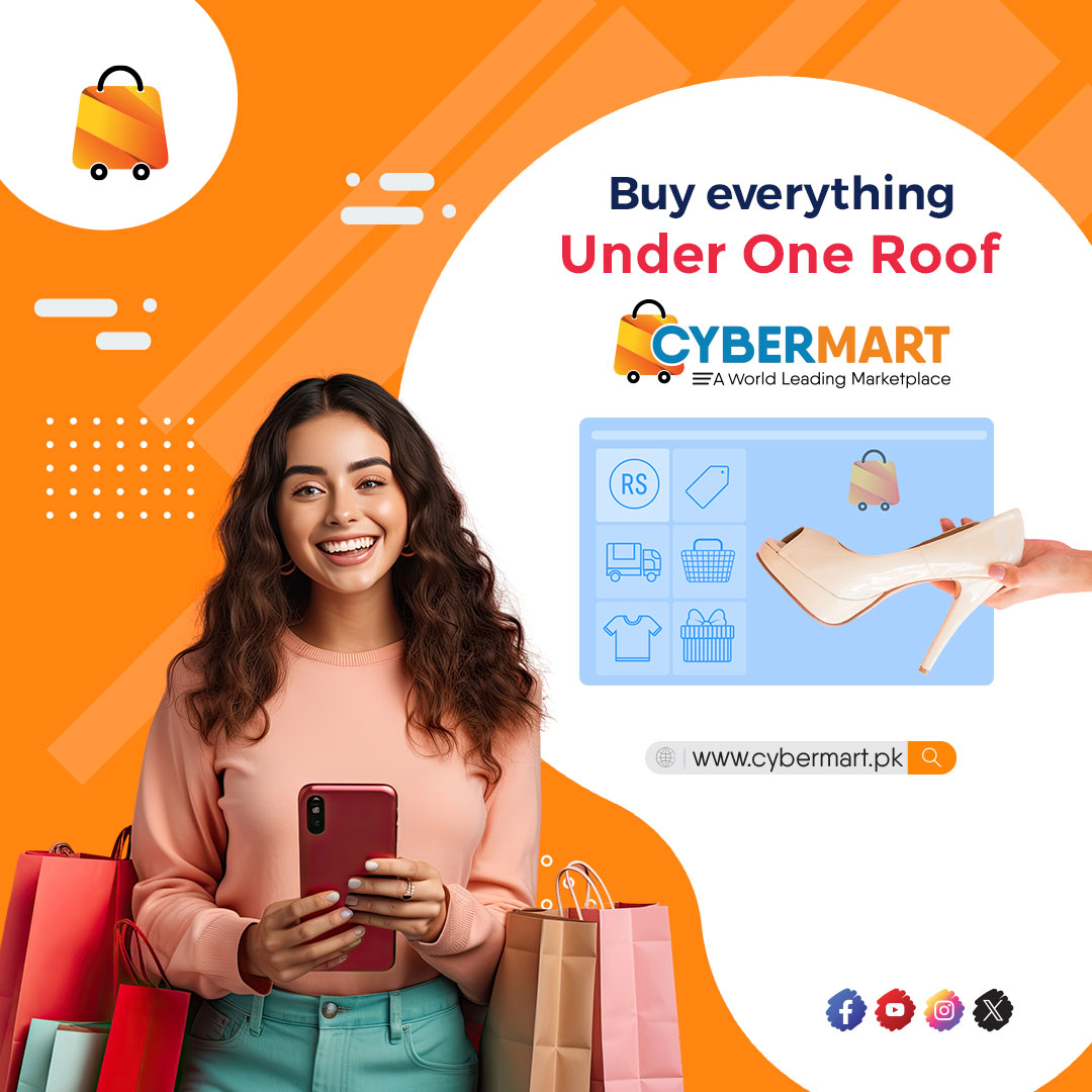 Buy Everything Under One Roof.
CyberMartPK :A World Leading Marketplace!
cybermart.pk

#CyberMartPK #ordernow #shoponline #easyshopping #onlineshopping
