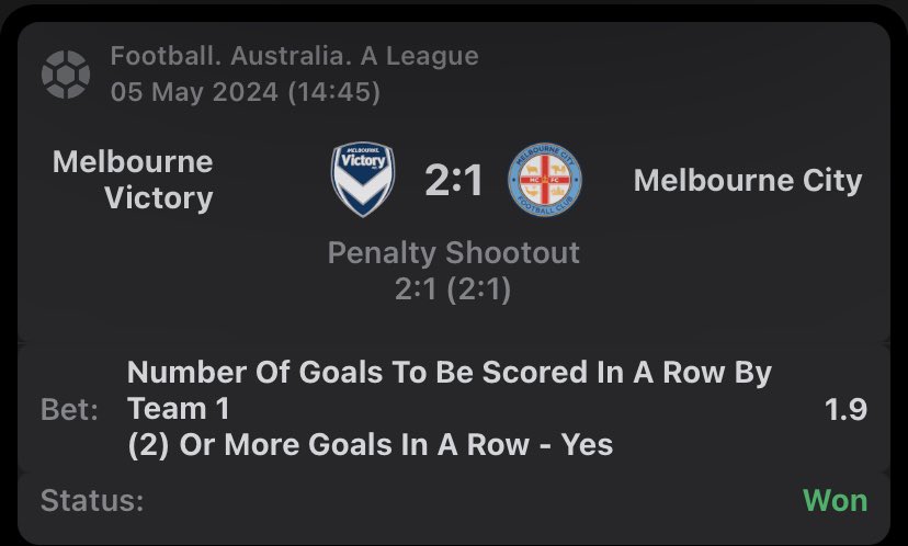 This was so so easy 💸💸💸

@MelburneVictory @MelbourneCity @aleaguemen