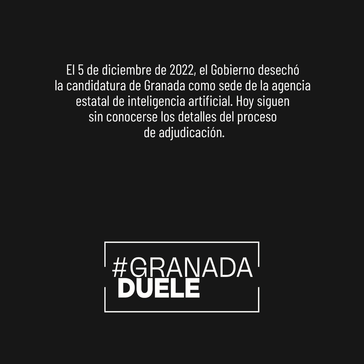 A lo largo de la semana iremos dando más pistas. #GranadaDuele