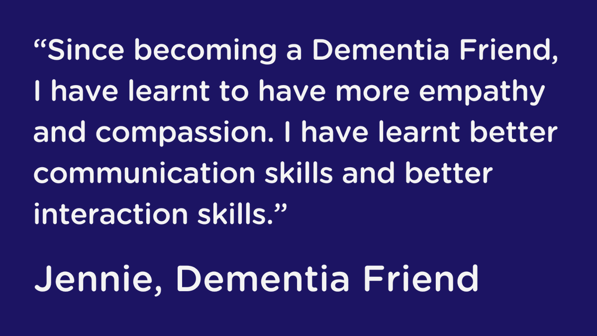 Jennie shares how being a Dementia Friend has helped her learn better communication and interaction skills with those living with dementia. It’s important to understand how people living with dementia can think and feel. Sign up here: spkl.io/601442fTw