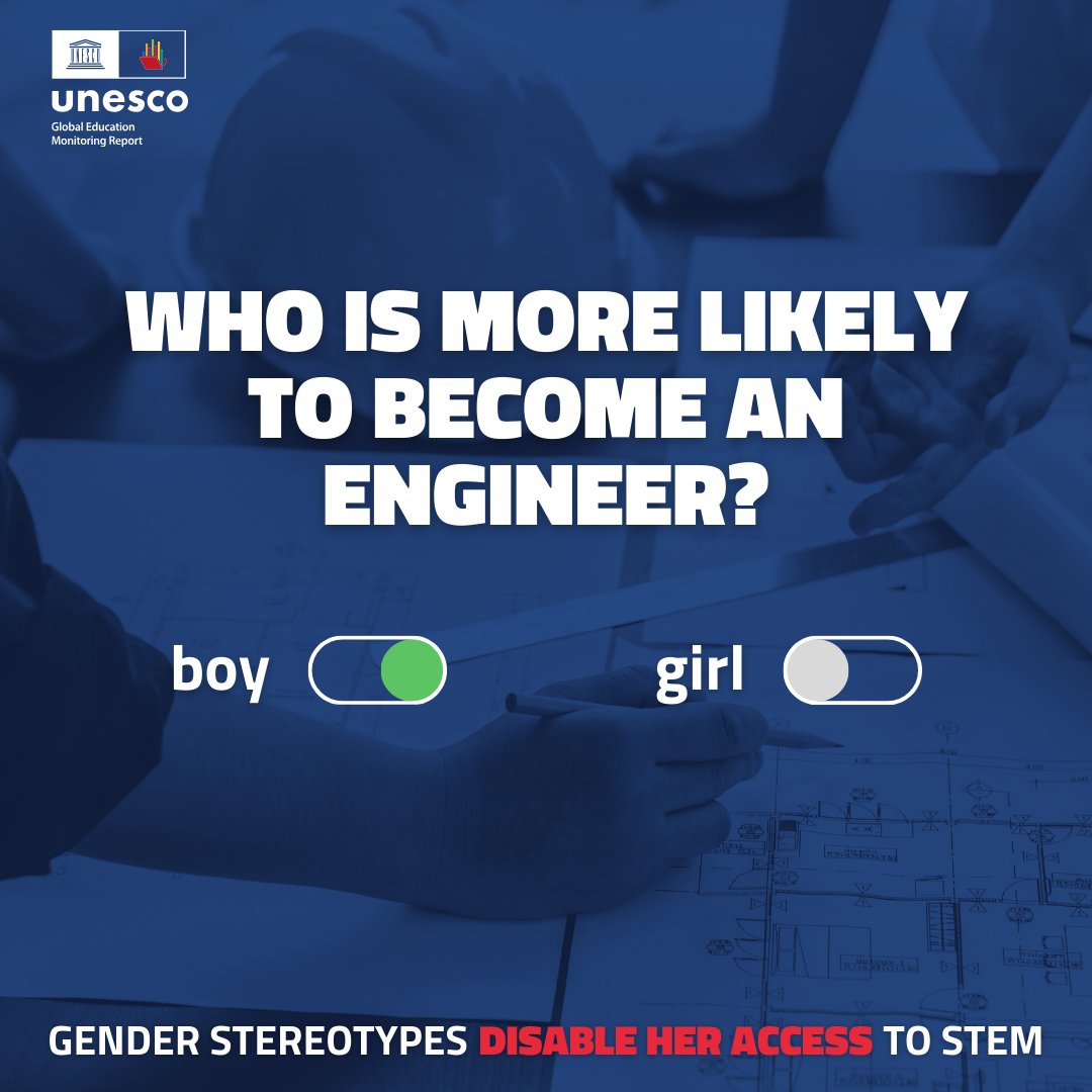 Women are far less likely to pursue #STEM careers.
In 2022, women occupied less than 15% of engineering roles worldwide.
Let's work towards gender equality in STEM!

Learn more in the #2024GenderReport: bit.ly/2024genderrepo…

#TechOnOurTerms