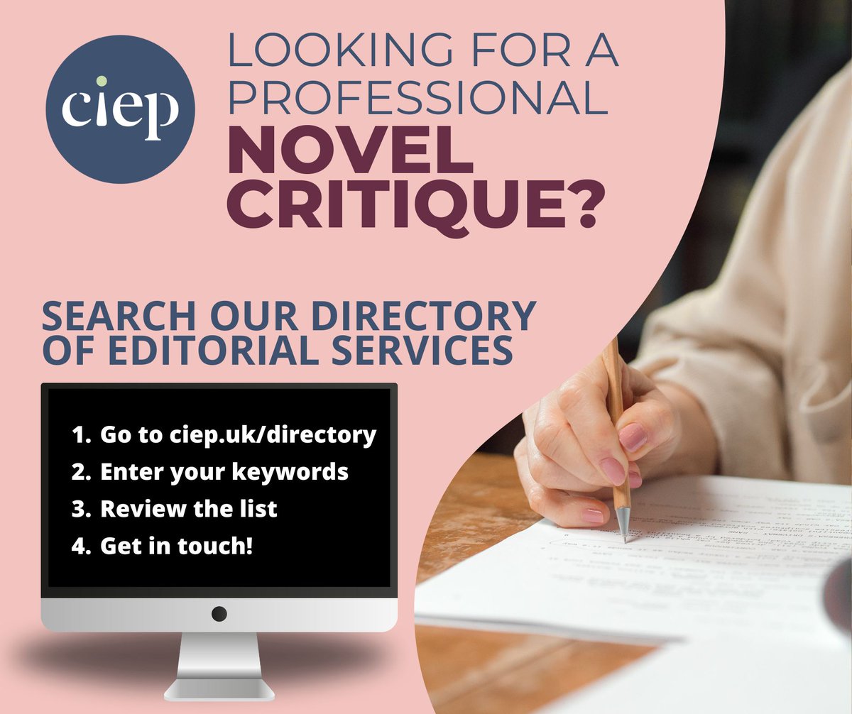 In need of a reliable novel critique? Search our Directory of Editorial Services for editors with qualifications, experience and specialisation. 🔍 Search here 👉 👉 👉 bit.ly/3Qto4LJ #FindAnEditor #CIEPDirectory #Editors #CIEPDirectory #NovelCritique