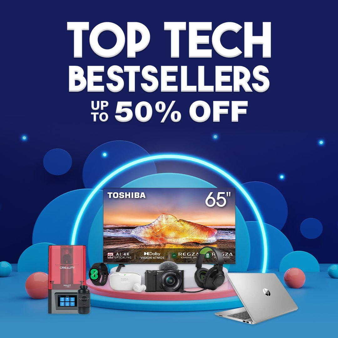 Last chance to shop top tech at up to 50% off! bit.ly/4aNu7Tv