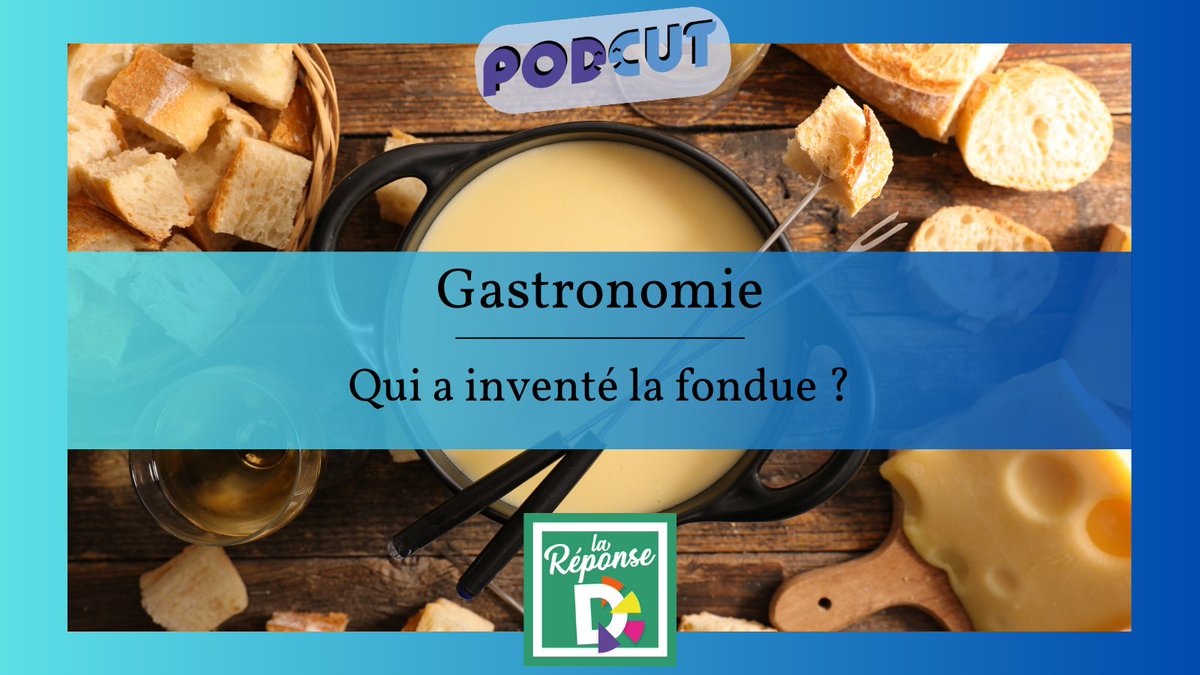 Le mercredi c'est GASTRONOMIE. Qui a inventé la fondue ?  Cet épisode a été écrit, enregistré et monté par <a href="/julienloisy/">Julien Loisy</a>, <a href="/Histidin3/">Lexine Pwns</a> et <a href="/Pomme____/">Pomme Padour 🍎 Officiel *️⃣</a>  
shows.acast.com/la-reponse-d/g…