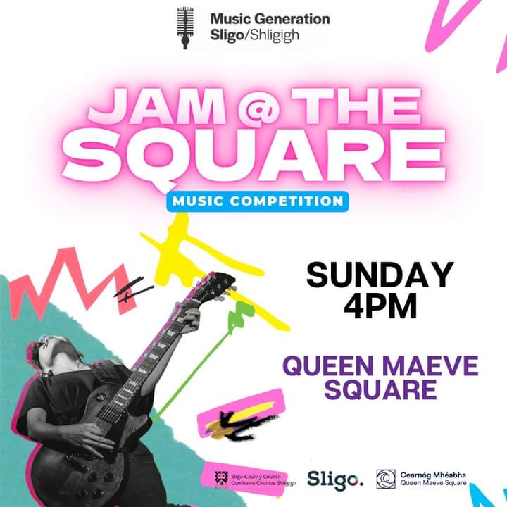 Jam@The Square is taking place TODAY, Sunday 5th May at 4pm! Come to Queen Maeve Square & show your support for these talented musicians as part of Music Generation's 10th Anniversary Celebration & 𝑸𝒖𝒆𝒆𝒏 𝑴𝒂𝒆𝒗𝒆 𝑭𝒆𝒔𝒕𝒊𝒗𝒂𝒍 🎟️FREE Festival Weekend #queenmaevefestival