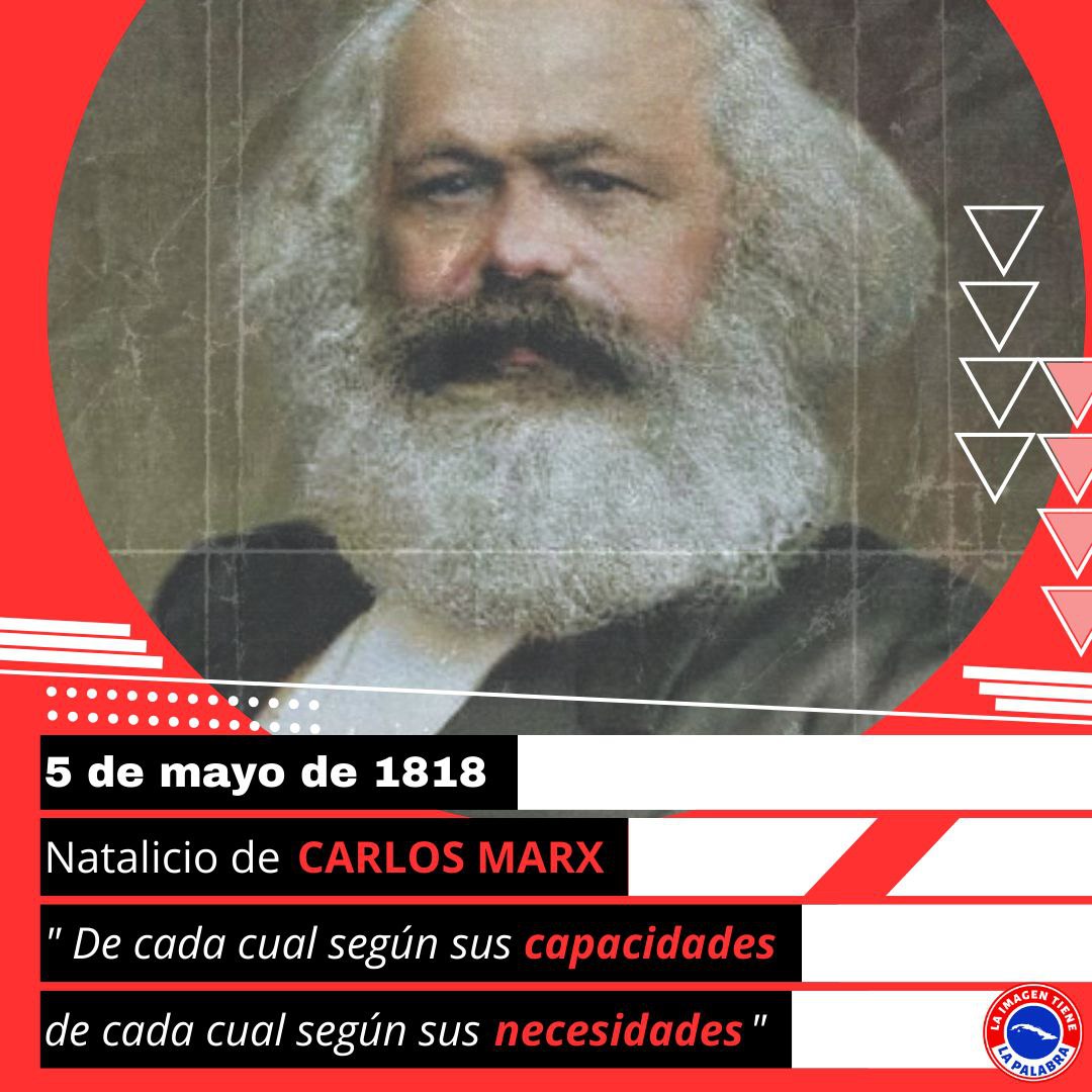 “Coincido enteramente con Carlos Marx, quien afirmó que cuando el sistema de producción y distribución capitalista no exista, y con él desaparezca la explotación del hombre por el hombre, la sociedad humana habrá salido de la prehistoria.”
#FidelPorSiempre
#Cuba 
🇨🇺❤️🌹✌️