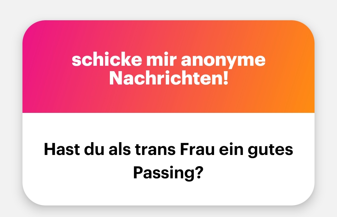 😂😂😂 Mein passing als cis Frau ist so lala. Erfülle eher wenig Klischees