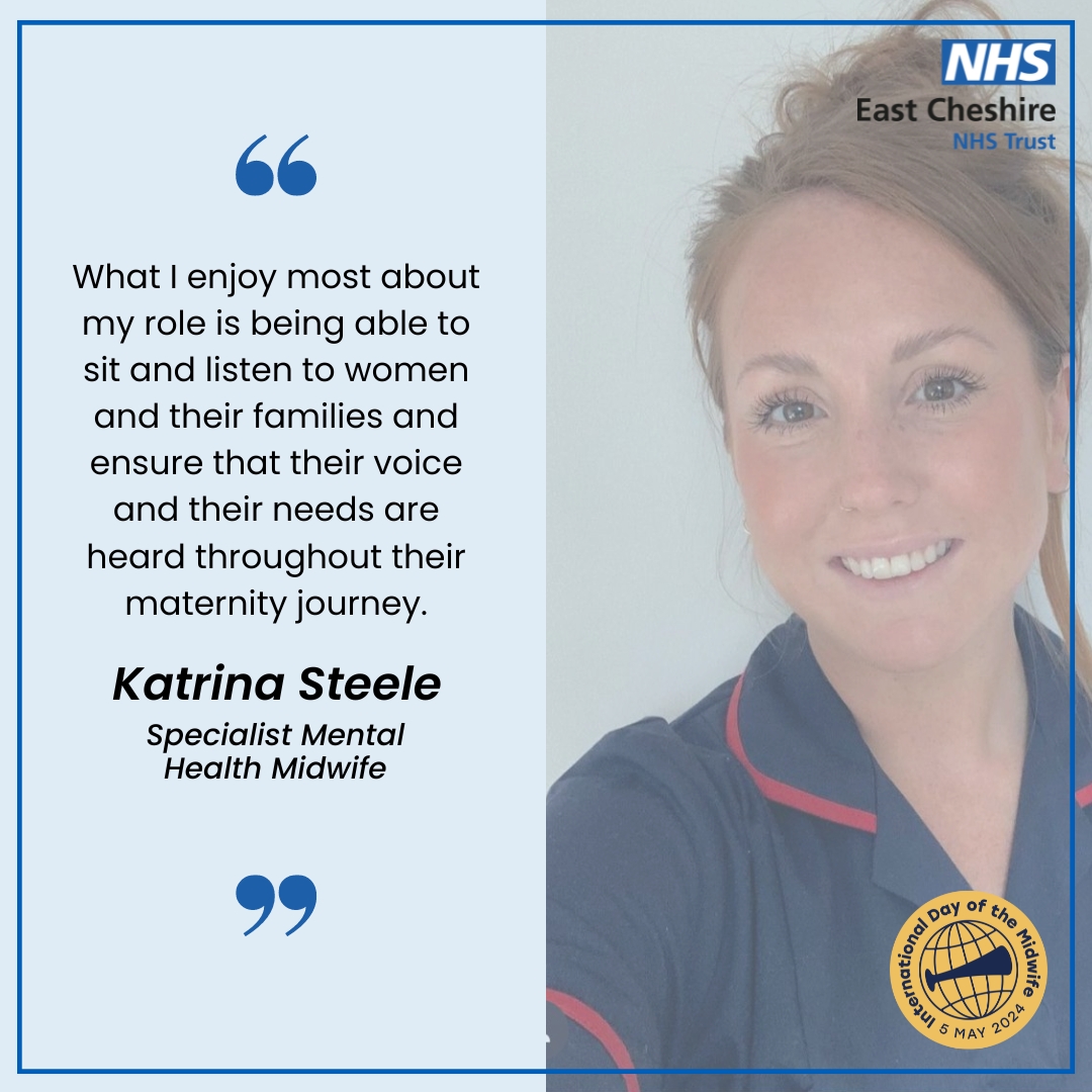 🗣️ 'It's about ensuring their voice and needs are heard throughout their maternity journey.' Specialist Mental Health Midwife, Katrina Steele shares what she enjoys most about her role. #InternationalDayOfTheMidwife | @macc_mat