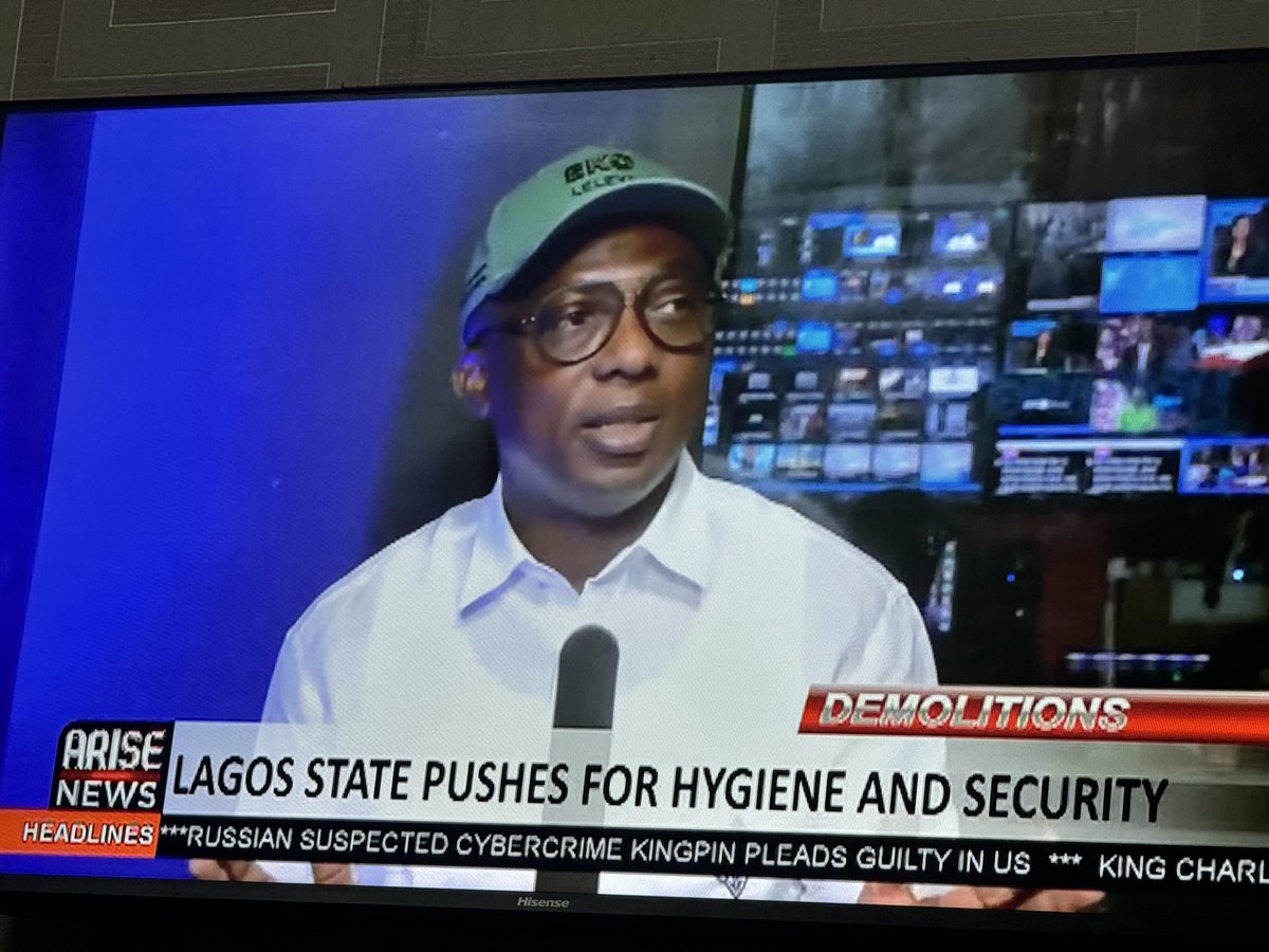 After Hon. Commissioner of Environment, Mr @tokunbo_wahab carefully explained all issues, questions, clarifications thrown at him by the @ARISEtv presenters this morning, they couldn’t help but to thank him for the “good work he is doing in Lagos”, Every question was answered…