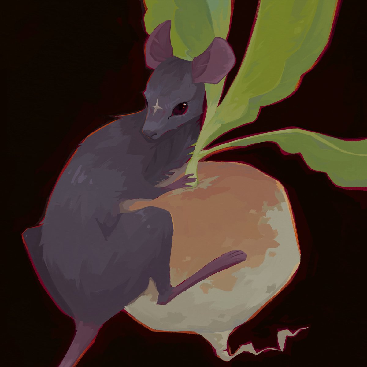 Little Turnip Hoarder 🥬

Decided to challenge myself along with some friends to try and paint something on one single layer with no ctrl+z or eraser tool. Finding a subject was tough but once the sketching phase was over I really enjoyed it !