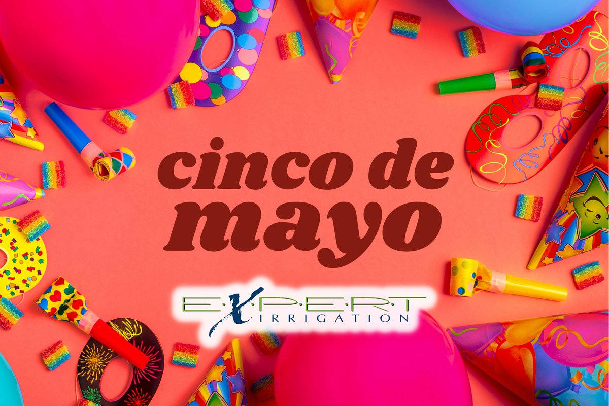 Happy Cinco De Mayo from Expert Irrigation! 🎉 Let's celebrate with vibrant landscapes and the beauty of nature. Cheers to greenery, festivities, and thriving gardens! #cincodemayo #greenbeauty #ExpertIrrigation 🌿