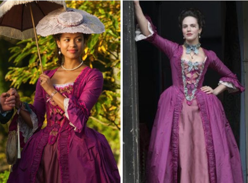 사극 의상 재활용은 헐리우드나 bbc에서도 흔한 일
으리으리한 드레스들은 제작비의 큰 부분을 차지하기 때문에 다른 영화에서 종종 다시 볼 수 있다