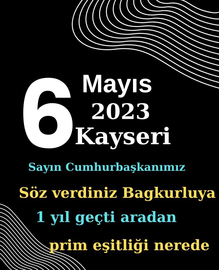 Aileleriyle birlikte 12 milyona yakın bağkurluları kandırdınızmı.?
Nerede verdiğiniz prim eşitliği?
Nerede norm birliği.?

@RTErdogan 
@avabdullahguler 
@isikhanvedat 
@memetsimsek 
@eczozgurozel
              
Bağ-kur prim eşitliği

#6MayisKayseri 
#1YilOlduSozTutulmadi