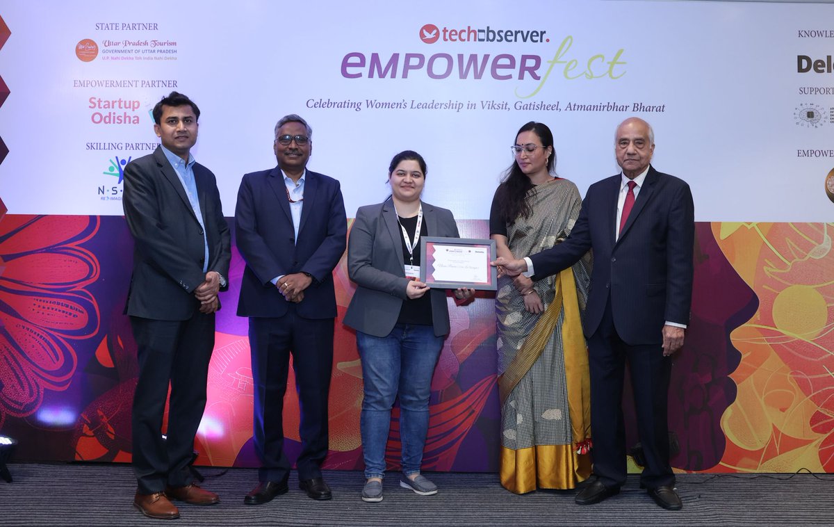 We are delighted to announce that Nikita Baliarsingh, Co-Founder & CIO of Nexus Power (Felis Leo Widgets Pvt Ltd), has been awarded the prestigious Samarthya Samman at this year's #EmpowerFest, organised by Tech Observer Magazine with Deloitte as the Knowledge Partner. Nikita's