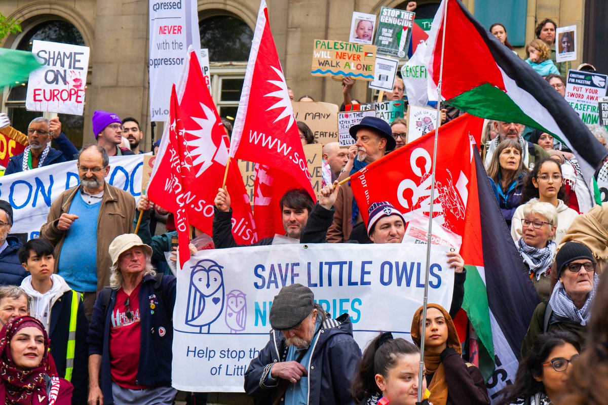 🚩🚩🚩We joined the Leeds TUC May Day March for Peace, as well as lobbying councillors and MPS with other parents about the Little Owls nurseries 👉👉👉Read more about the Socialist origins of May Day here in our article from 2020 - socialistparty.org.uk/articles/30707… #leeds #socialist
