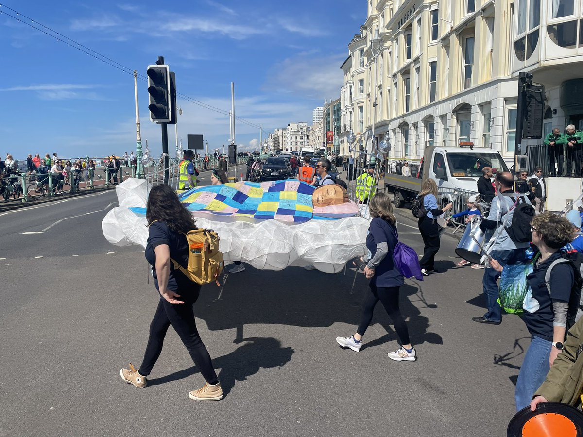 What a fabulous procession again at the  #childrensparade2024 for @brightfest such amazing imagination has been put in to the creations for the Dream Again theme. This is one of my favourite @stjohnambulance duties that I do with @SJA_Sussex and some great volunteers. #mysjaday