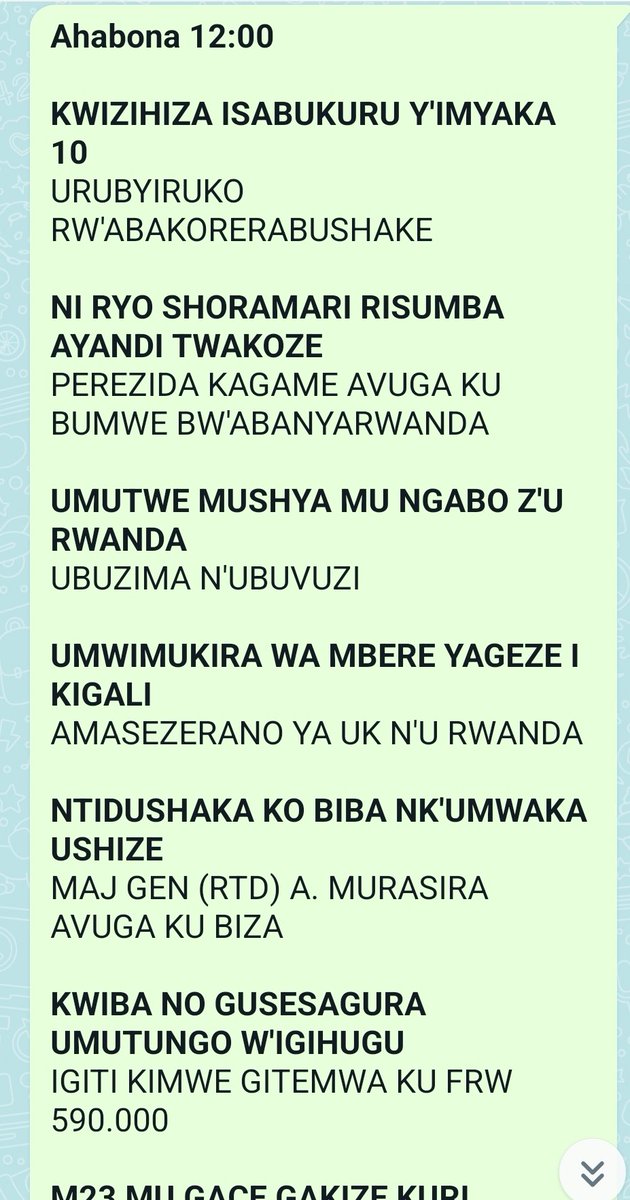 Ikiganiro Ahabona wagikurikirira kuri iyo link. Watanga ibitekerezo muri chat room yo kuri YouTube youtube.com/live/p9rttH7I6…