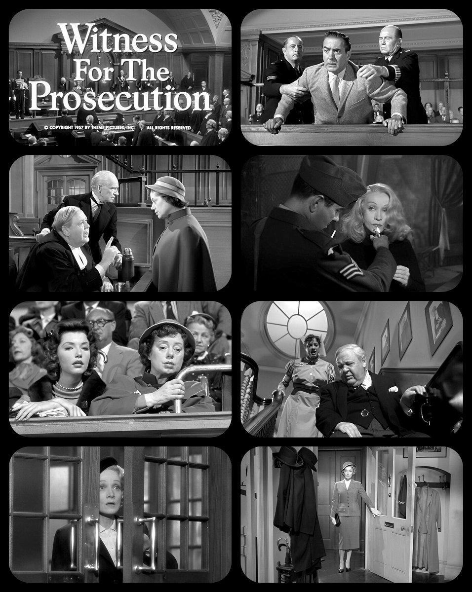 “WITNESS FOR THE PROSECUTION” (1957) dir. Billy Wilder

Tyrone Power, Marlene Dietrich, Charles Laughton, Elsa Lanchester

🎬 #UnitedArtists