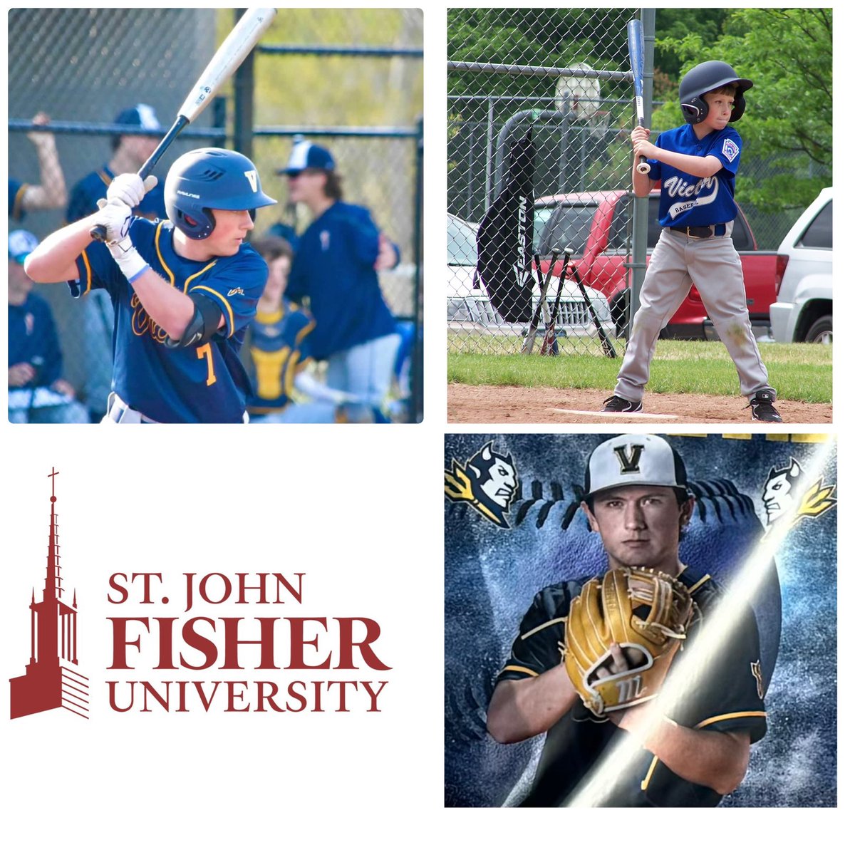 Next senior up is #7 Chris Swackhamer! Known for his hammer of a bat, Chris has put up some big hits this season. Chris will study biology in the fall at St. John Fisher University. Best of luck! @VictorBLDevils