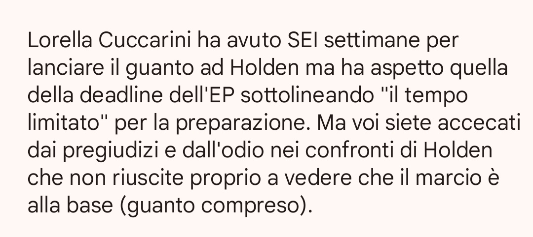 Non entrava tutto nel tweet a causa del limite dei caratteri, ma dovevo scriverlo perché mi sono stancata di leggere sempre gli stessi commenti.⤵️

#holden #Amici23