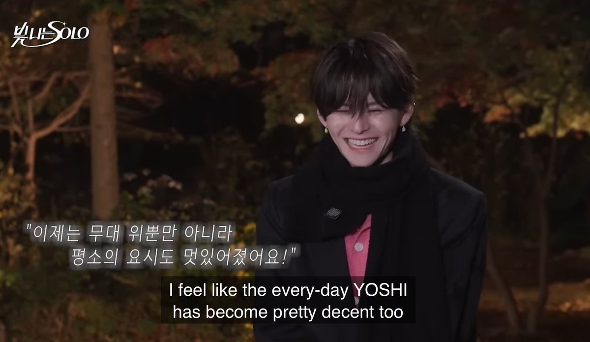 yoshi thanked everyone in shining solo becos he thinks that this is a turning point of himself to improve.. and i agree, not just for him but for all of them.. they were able to pick one or two things which can help them grow not as artist but as a normal person..