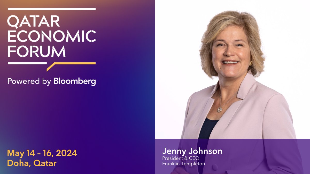 How do you prepare for the future and win in contemporary capital markets? @BloombergTV’s @flacqua sits down with @FTI_Global CEO Jenny Johnson at the @QatarEconForum May 14th. bloom.bg/3SPrTfR #QatarEconomicForum #منتدى_قطر_الاقتصادي