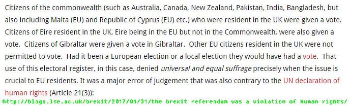In the Brexit referendum, Commonwealth citizens were given a vote denied to EU27 citizens. Had EU27 citizens in the UK been given a vote on an issue that profoundly affected them, Remain would have won. Leave won because the electorate was rigged to please the Tory Brexiters.…