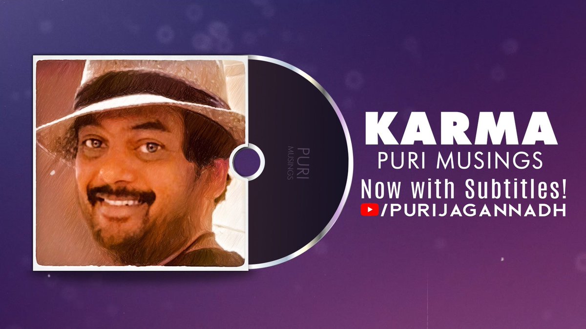 Karma is like a boomerang! No one can escape from it!! Listen to #Karma from #PuriMusings 🎧 - youtu.be/WW5lnYciBQM #PuriJagannadh @Charmmeofficial #PC