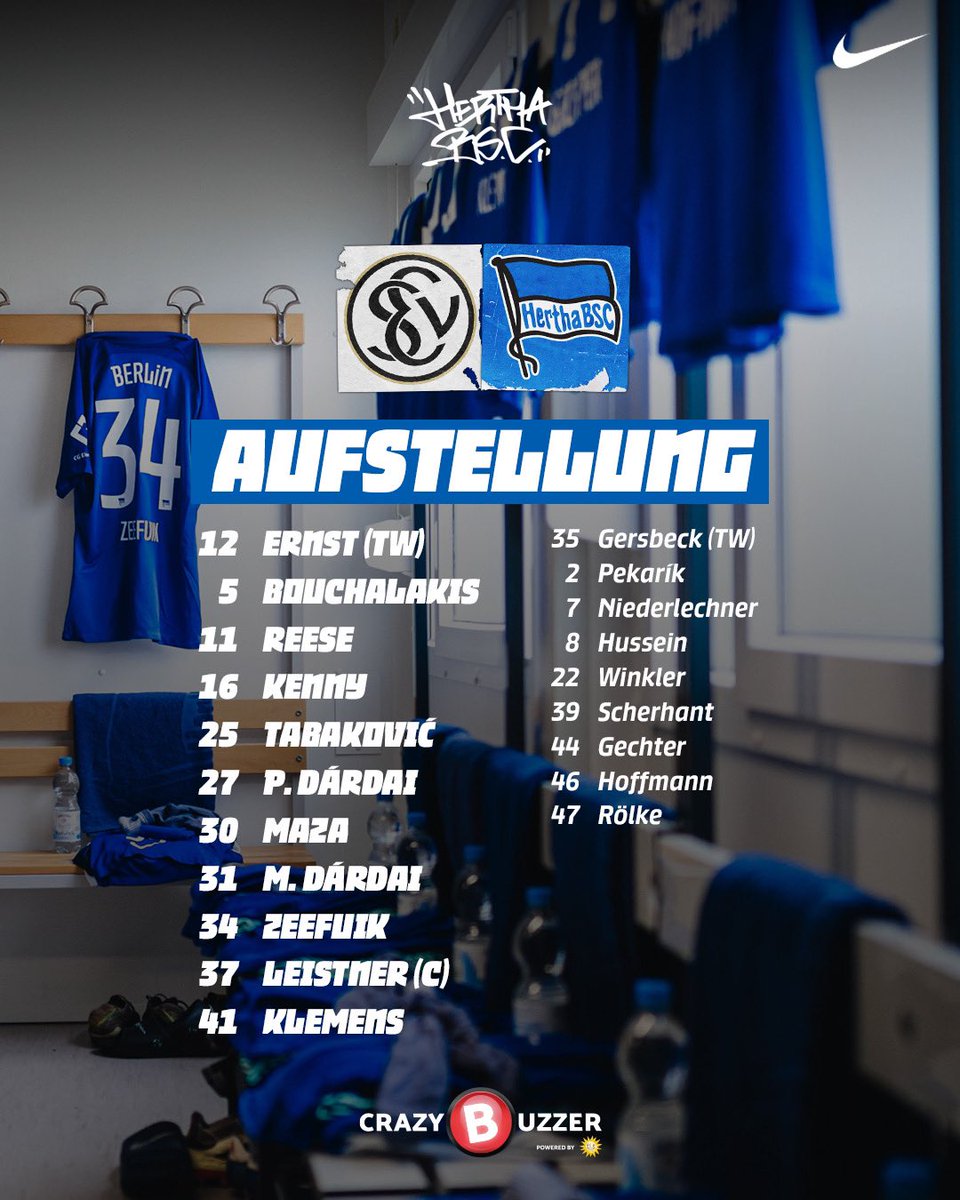 Unsere Startelf! 👇

#ELVBSC #HaHoHe