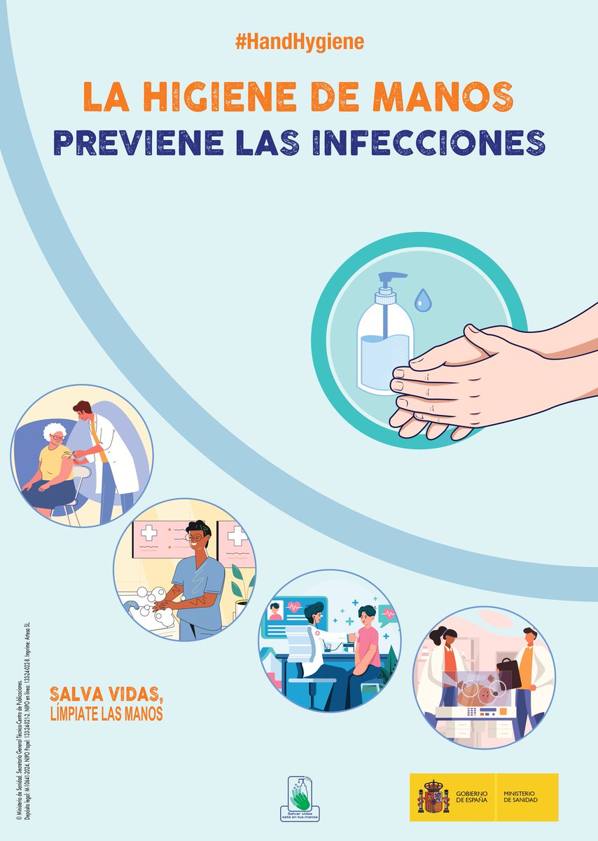 📍Hoy, 5 de Mayo, es el Día Mundial del Lavado de Manos. El 5M además representa los 5Momentos de #higienedemanos de la @OMS_Spain. 👏💦🧴Lavarse las manos combate la transmisión de enfermedades y la resistencia a los antibióticos. @astursalud Y tú, ¿ Te lavas las manos?