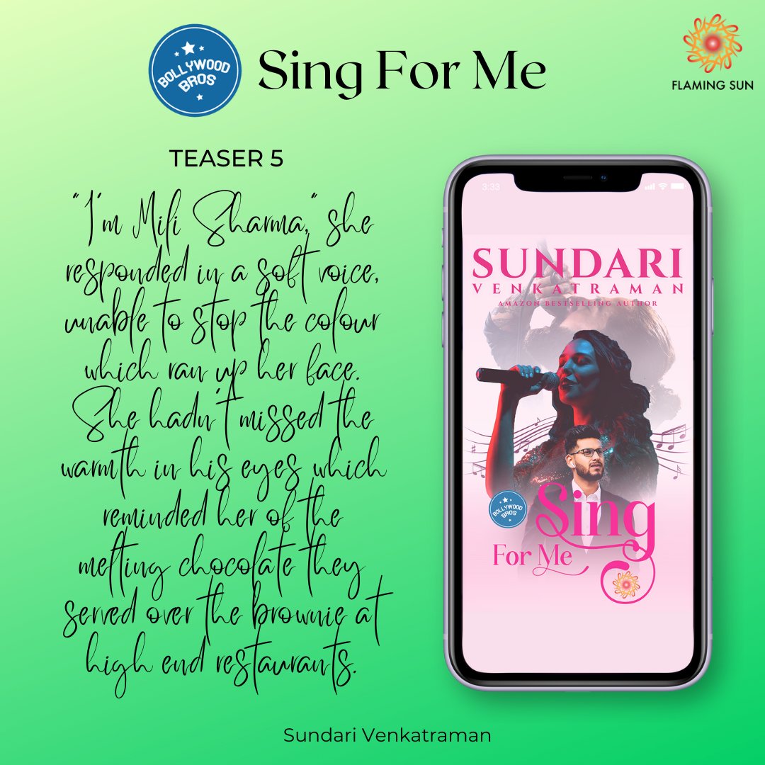 SING FOR ME Bollywood Bros 1 #Romance #happilyeverafter #SingForMe #BollywoodBros #ContemporaryRomance #romanceclub #SundariVenkatraman #KindleUnlimited No, her heart did not break. How could it? When it was completely encased in ice and frozen for life? amazon.in/dp/B0BGMLNP1R