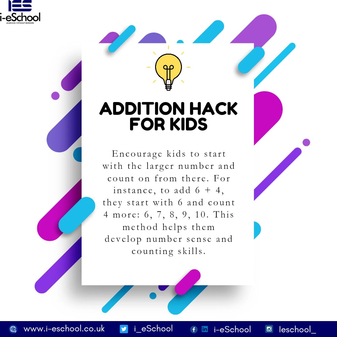 Here's a simple, yet very effective way to help you child master Addition

Would you be trying this out?  Have you tried this before? Let's know what you think in the comments