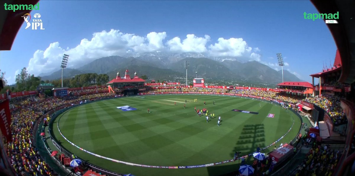 Dharamsala is the second-most beautiful stadium in the world after Gaddafi Stadium in Lahore. Even our padosis agree 🇵🇰🇮🇳❤️

#IPL2024 #tapmad #HojaoADFree