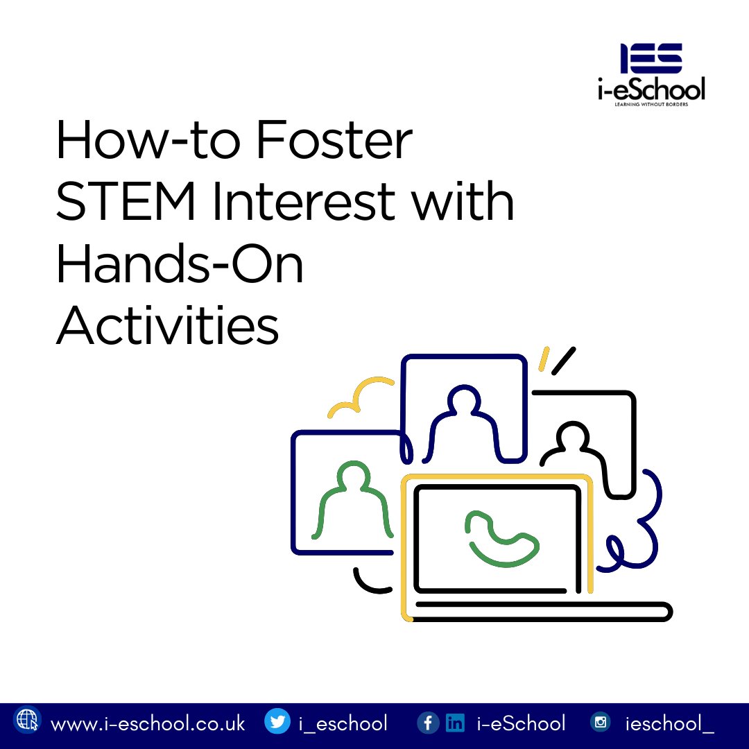 How-to: Foster STEM Interest with Hands-On Activities

1. Start Simple: 
2. Explore Real-World Applications: 
3. Encourage Curiosity
4. Embrace Failure
5. Provide Accessible Resources

#i_eschool #stem #stemeducation #ies #onlinehighschool #onlineislamiyyah #ies