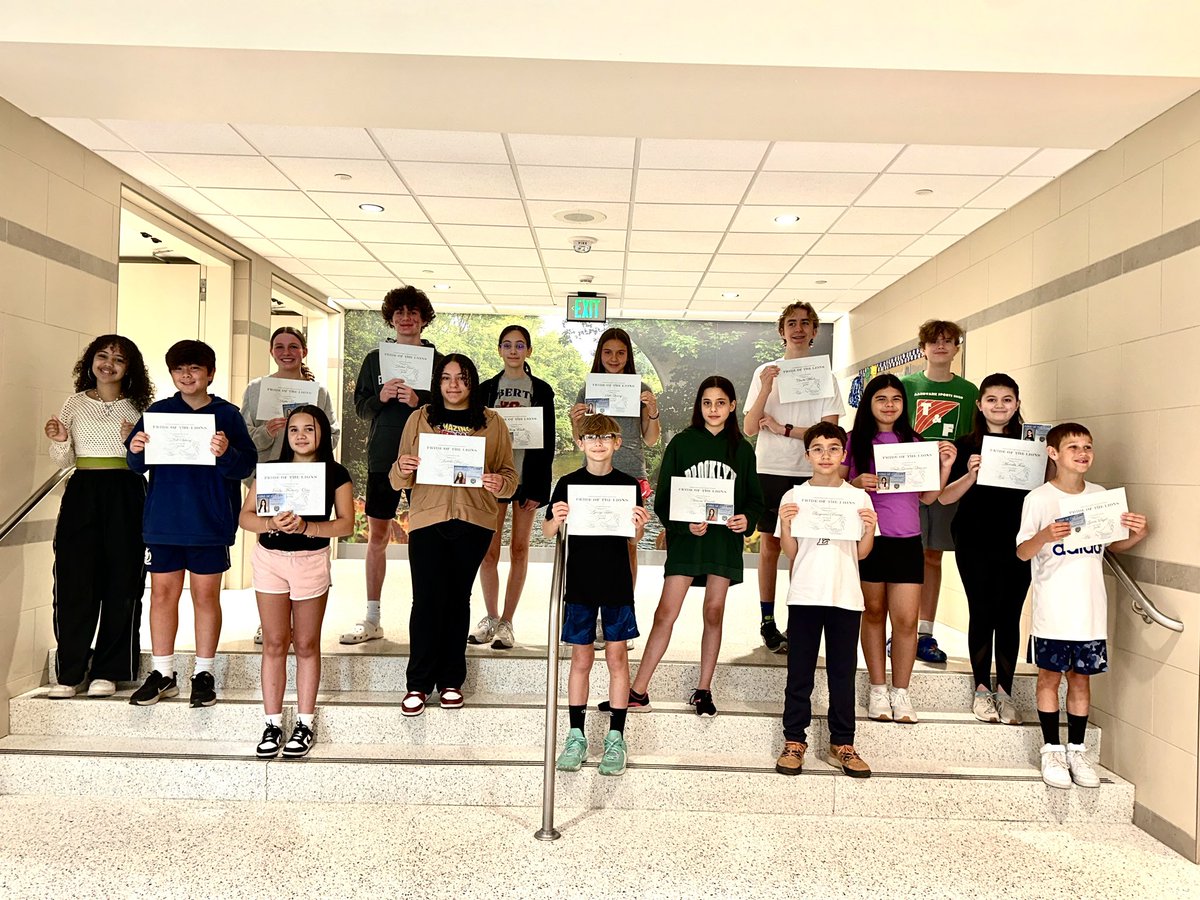Congratulations to our May Pride of the Lion student! 🦁💙🤍