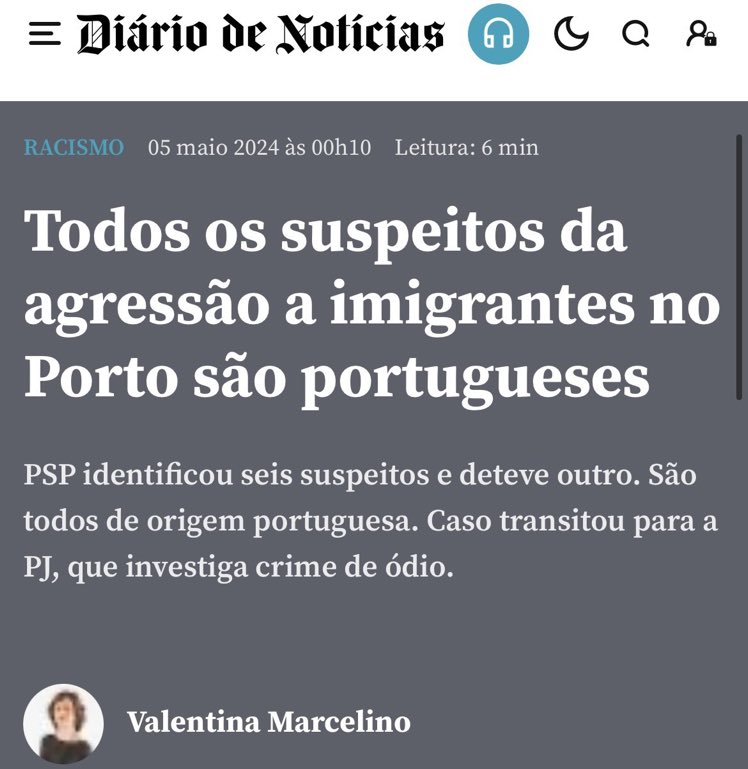 Bastou falar de racismo quotidiano, institucional e estrutural em Portugal para surgir uma boiada de racistas e membros de extrema-direita nos comentários. Mas ninguém precisava desta confirmação para dizer que Portugal é racista. Já o sabemos.