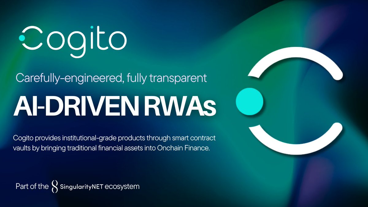 Tokenized TradFi instruments #RWAs offer a solution to the challenges faced by #DeFi, including unsustainable yield farming, credit risk & regulatory ambiguity. The @CogitoFi team will launch their first product TOMORROW! Follow them to see how they're addressing these issues.