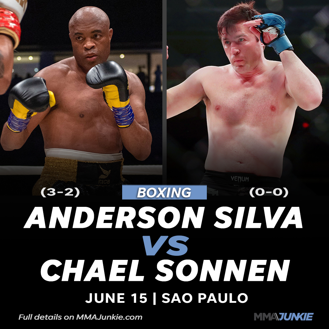 Just two weeks before their first fight will be inducted into the UFC Hall of Fame, Anderson Silva and Chael Sonnen will have Part 3 inside a boxing ring. 😳 Full story: tinyurl.com/SilvaSonnenBox