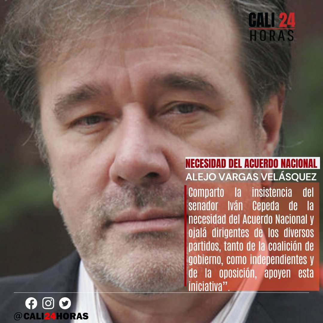 Los invitamos a leer a nuestro columnista Alejo Vargas Velásquez 'Necesidad del acuerdo nacional' #acuerdonacional #gobiernopetro #gobiernonacional .