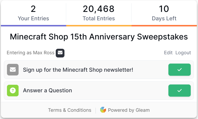 maxislegit's tweet photo. @Minecraft here is proof that I did the raffle https://t.co/VrEosfgKpM