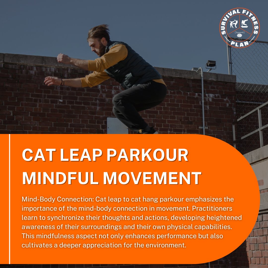 Connect with your surroundings on a deeper level with each cat leap and hang. 🌍 Parkour teaches you to not only navigate but truly feel every aspect of the urban landscape. Join us on this mindful exploration. #ParkourMindfulness #BodyAwareness